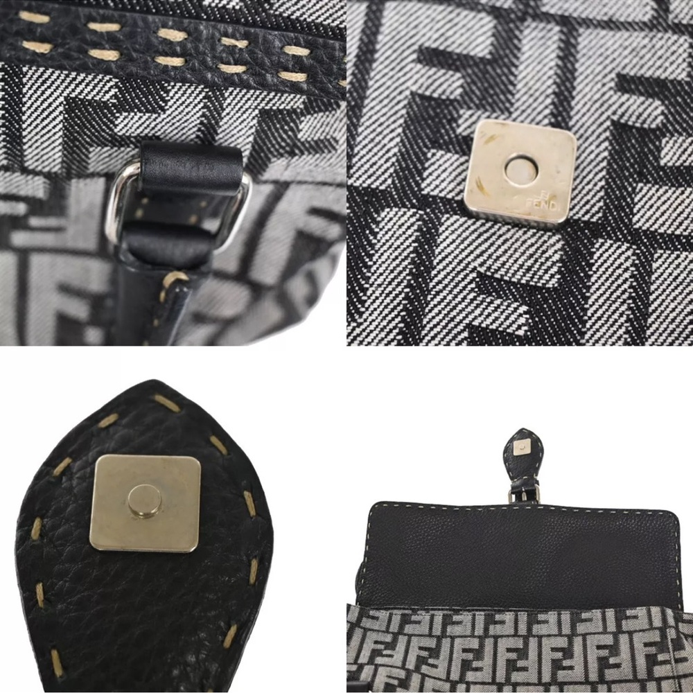 FENDI ZUCCA CANVAS BAG 🖤🩶 with COA - Picture 7 of 12